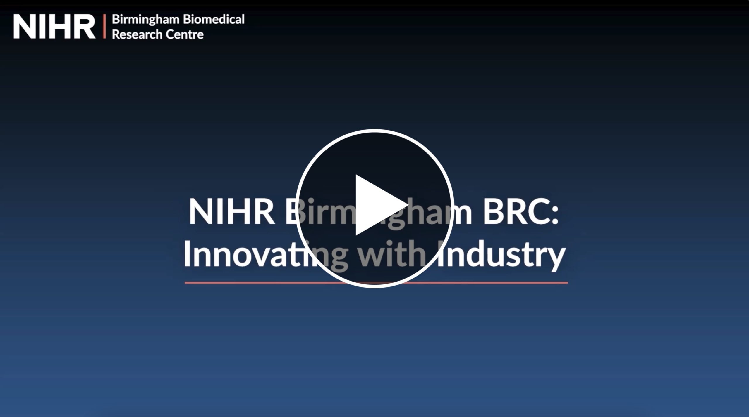Still image from video titled 'NIHR Birmingham BRC: Innovating with industry'