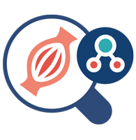 Icon Sarcopenia and multimorbidity magnifying glass