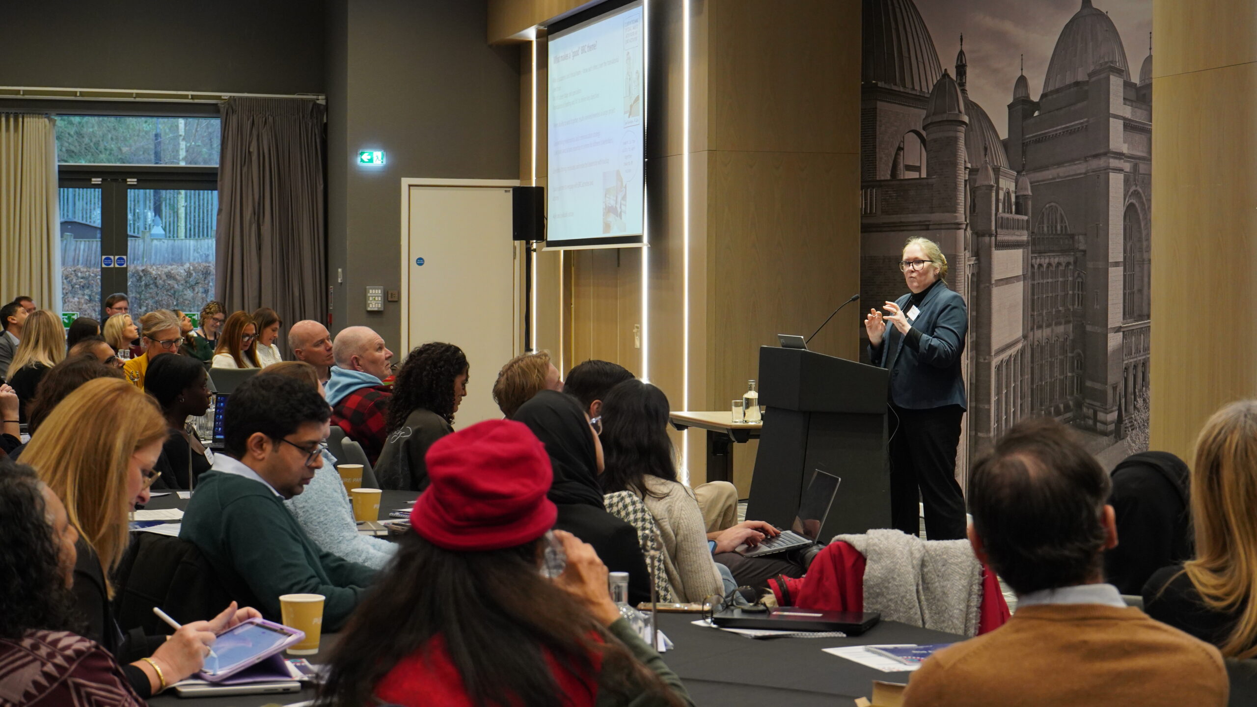 Prof Trish Lalor on stage