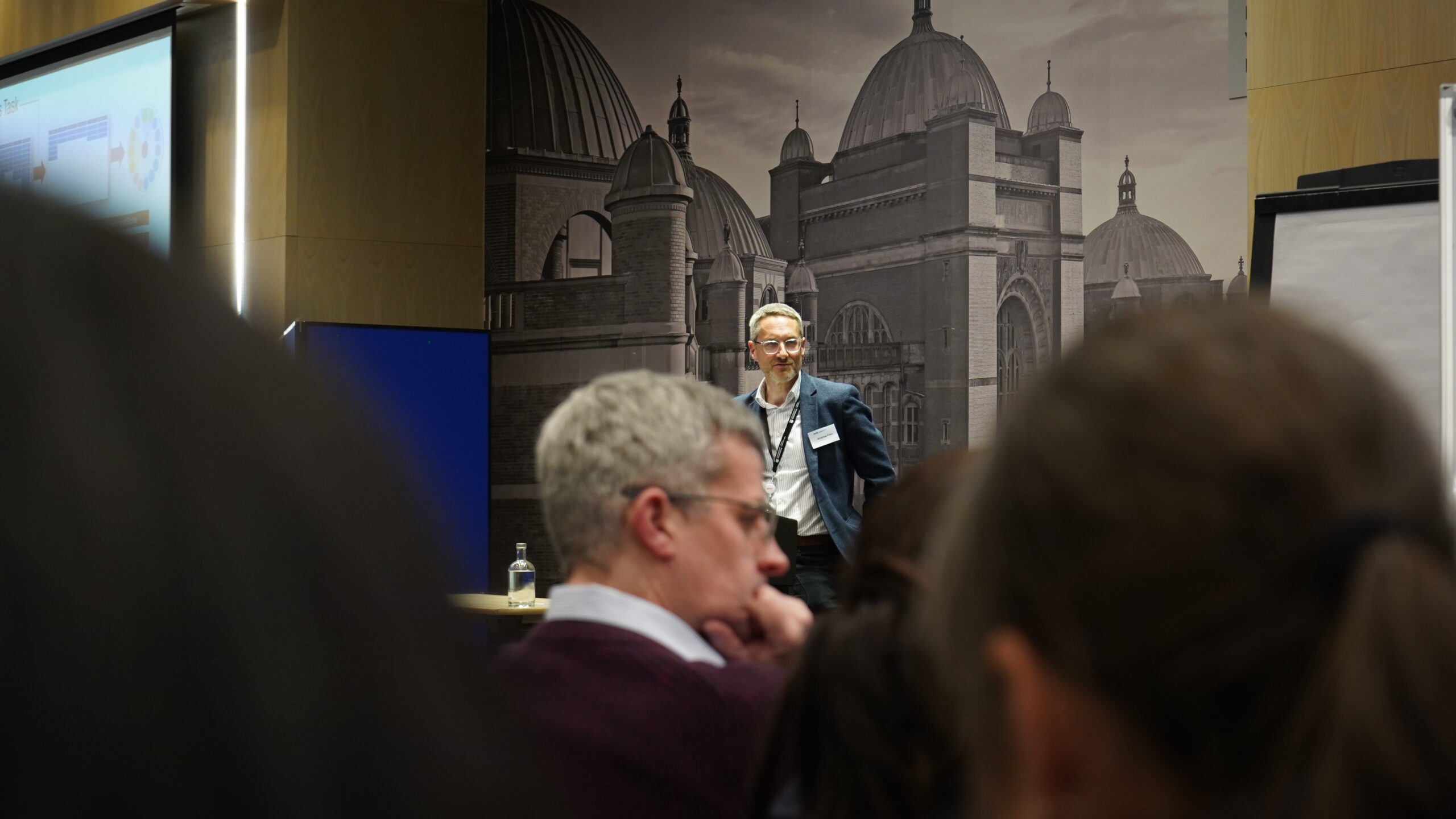 Prof Andrew Filer on stage