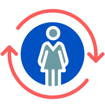 Womens metabolic health icon