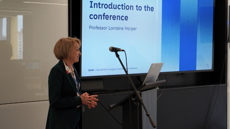 Lorraine Harper on stage